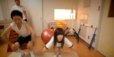 Mizuki Akai enjoys 3-way porno