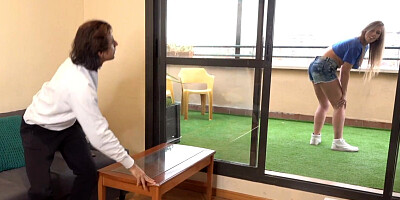 American woman with nice tits gets fucked by an Indian