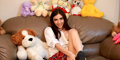 Cute school girl squirts for you
