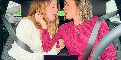 And Nadia Foxx Take On Another Drive Thru With The Lushs On Full Blast!