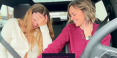 And Nadia Foxx Take On Another Drive Thru With The Lushs On Full Blast!