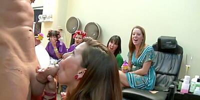 Sexy Sluts Slurpin On Stripper Sausage At The Salon - Teaser Video