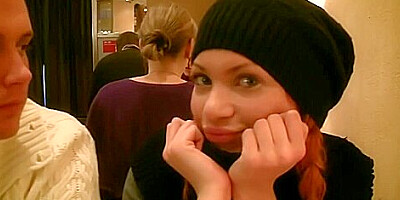 Denis, Eric And Mayola In Redhead Slut In Public Toilet Fuck