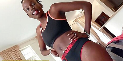 Busty Ebony First Timer Auditioning For Cock