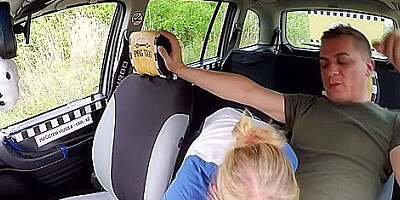 Czech Babe, Sex In The Taxi