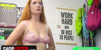 Redhead Nerd Babe Shoplifts From The Wrong Store And Lp Officer Teaches Her A Lesson