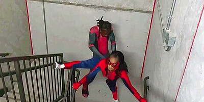 Spider Woman Gets Fuck Before Going To Save The Day
