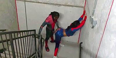 Spider Woman Gets Fuck Before Going To Save The Day