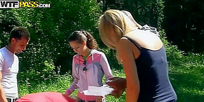 Edik, Hailey Ariana And Lupe Burnett - Hot College Sluts Go Wild In The Country