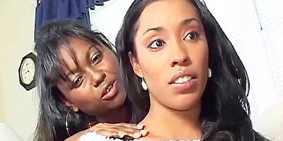 Bratty Lesbian Chick Seduces The Busty Ebony With Her Gentle Kisses And Amazing Pussy Eating