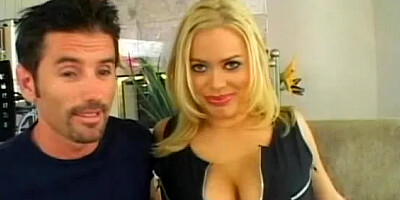 Blue eyed blondie taking in the ass