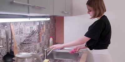 Lana Broks gets naked and plays with her wet pussy