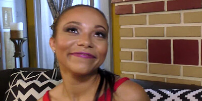 A girl that loves big dick is sucking and teasing this man today