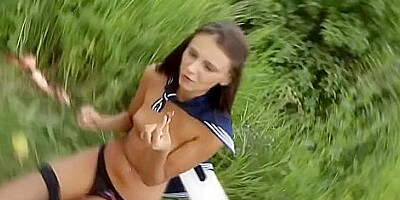 Artyom, Asya Kitty And Joana In Real College Girls Fuck At Marine Party