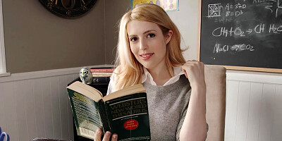 Teacher having a wild fuck on a bed