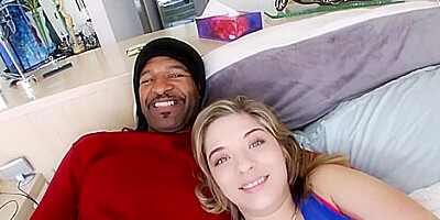 Blonde Petite Girl Takes A Big Black Dick - Lia Lor