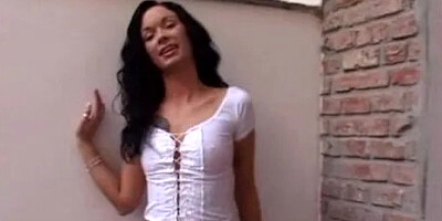 Cute skinny teen gets double fucked