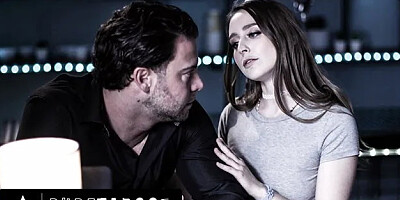 Girl Fucks Her Step-sisters Boss to Save Job