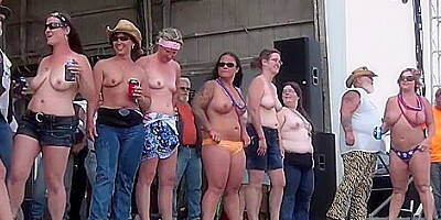 Wet Tshirt Contest At Abate Of Iowa Biker Rally