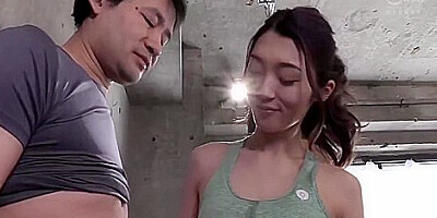 She Makes His Dick Cum With Tongue Kissing And Nipple Licking With A Thigh Job But Even Not Using One Finger!