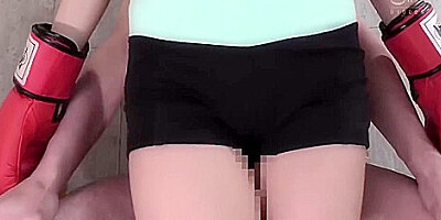 She Makes His Dick Cum With Tongue Kissing And Nipple Licking With A Thigh Job But Even Not Using One Finger!