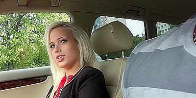 Sex With Czech Pretty Blonde In The Car