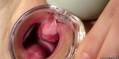 Sexy Nurse Riki Gyno Speculum Play Gaping Ginger Pussy With Closeups Of Pussy Walls