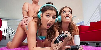 Cowgirl With Well-formed Katie Kush And Leana Lovings From