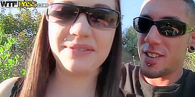 Outdoor Couplesex In The Park - Brandi Belle