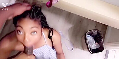 Playing In The Snow With Step daddy Then Fucking In The Cabin Taking His Bbc In The Woods