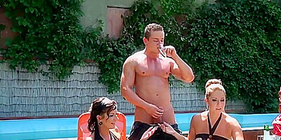 Daria Glower, Kate Gold And Jenna Lovely In Piss Party With The Pool Boys