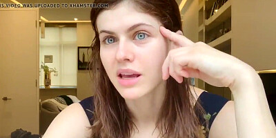 Cute pornstar changes dresses online on quarantine