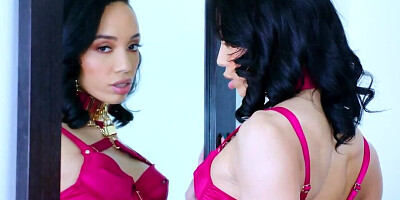 Mulatto openly flirts with friend and gives rear to him for money