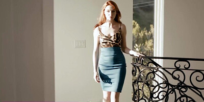 Redhead finds husband's lover and assfucks her