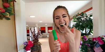 Ice-Cream muncher Riley Reid meatpipe factory