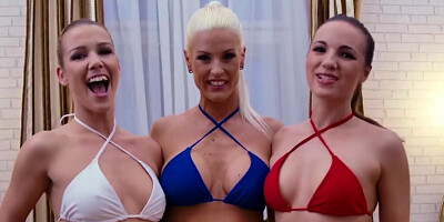 Teens join blonde MILF in time for anal fuckfest