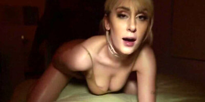 Woman in leotard receives great pleasure from big black cock