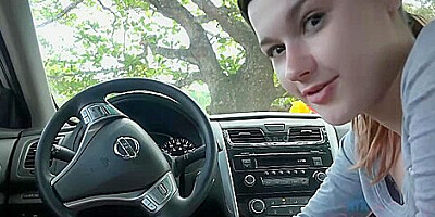 Alaina Gives You A Handjob In The Car - Alaina Dawson