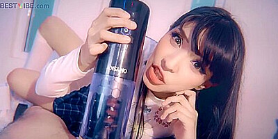 1 Chica Bonita + Masturbador Bestvibe Stormcup = Orgasmo Intenso!