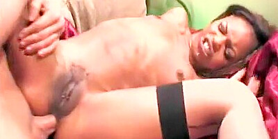 Marie Deepthroating And Anal Sex In Stockings