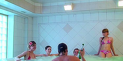 Naked Girls Party In A Sauna - Aspen Richardsen