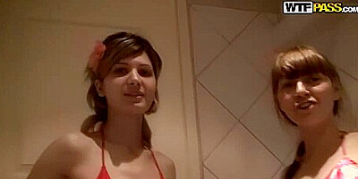 Naked Girls Party In A Sauna - Aspen Richardsen