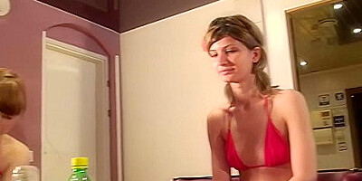 Naked Girls Party In A Sauna - Aspen Richardsen