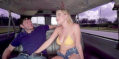 Pornstar Potential Hops On The Bus With Blake Blossom
