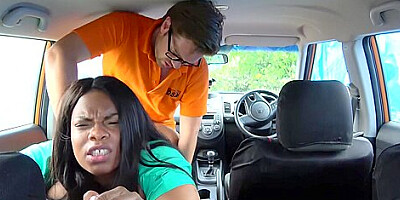 Big Busty Tits Black Beauty Copulated In The Car