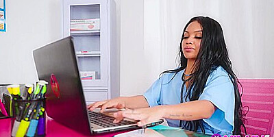 Nurse Maribel Asks For A Raise And Gets A Dick. This Is How The Increase Is Paid Bitch!