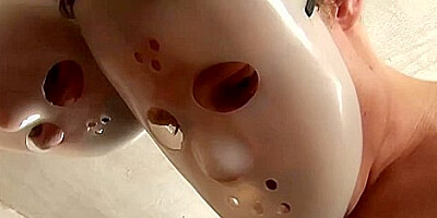 Nataly Dangelo - Big Breasted Blonde Gets Filled To Excess In Masked Gangbang