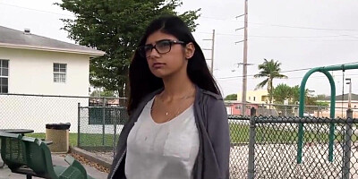 Busty whore Mia Khalifa fucked by Rico Strong and his friend