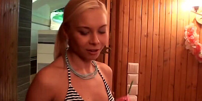 These two white chicks are trying to get the attention of the black stud