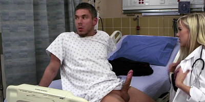 Lustful babe BiBi Jones sucking a large pecker